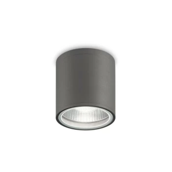 Ideal Lux GUN - Outdoor 1 Light Surface Mounted Ceiling Lamp Anthracite IP44, GU10