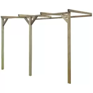 Lean-To Pergola 2x3x2.2 m Wood Vidaxl Brown