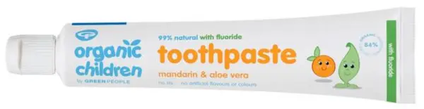 Green People Organic Children Mandarin & Aloe Vera Fluoride Toothpaste 50ml