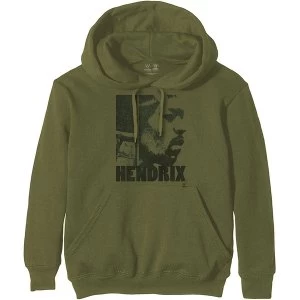 Jimi Hendrix - Let Me Live Unisex Small Hoodie - Green