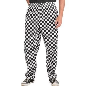 Click Workwear Chefs Trousers S Black White Ref CCCTBLWS Up to 3 Day