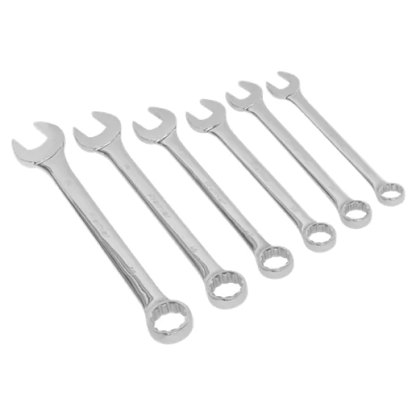 Genuine SEALEY AK6324 Combination Spanner Set 6pc Super Jumbo Metric