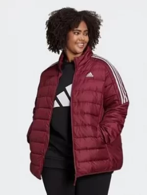 adidas Essentials Light Down Jacket (plus Size), Red, Size 4X, Women