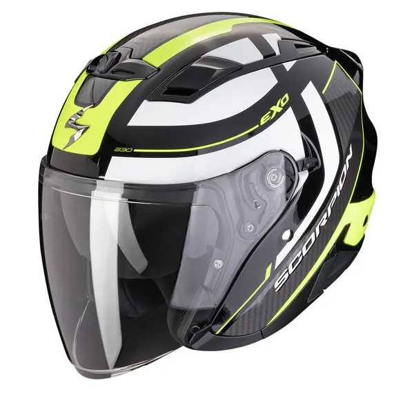 Scorpion EXO-230 Pul Black Neon Yellow Jet Helmet XL