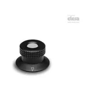 Elesa - Knurled control knob-MBR.40 B-6+FK-C4 Yellow