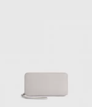 AllSaints Womens Fetch Leather Phone Wristlet, Dusty Lilac