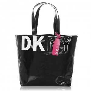 DKNY Pvc Tote Bag - Black/White BLW