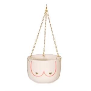 Girl Power Boobies Hanging Planter