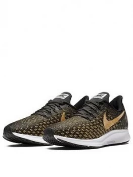 Nike Air Zoom Pegasus 35 BlackGold Black White Size 3 Women