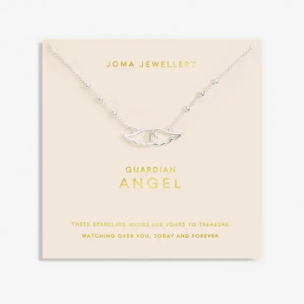 Forever Yours Guardian Angel Silver Plated 46cm + 5cm Necklace 6720