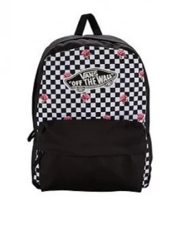 Vans Realm Backpack Checkerboard Black Size One Size Women