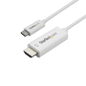 StarTech 3m USB C to HDMI Adapter Cable 4K 60Hz Cord White 10ft.