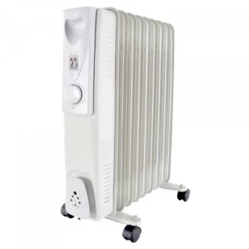 F2602GR 3 Heat Settings 1500W 7 Fin Oil Radiator - Grey