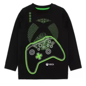 Xbox Boys Game Controller Long-Sleeved Pyjama Set (9-10 Years) (Black/Green)