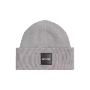 Calvin Klein Fine Cotton Rib Beanie - Grey