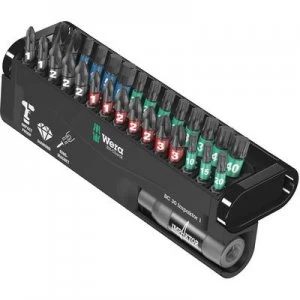 Wera BC Impaktor/30 Bit-Check 05057690001 Bit set 30 Piece Phillips, Pozidriv, TORX socket, Allen Impaktor technology