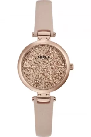 Ladies Furla Glitter Pin Watch WW00018008L3