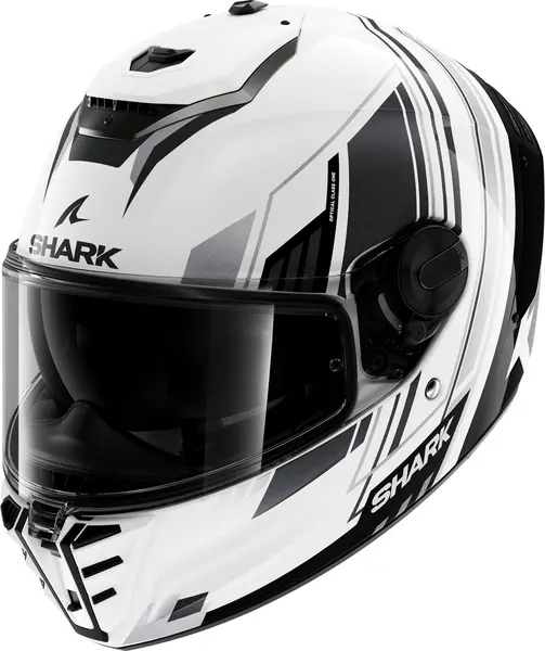 Shark Spartan RS Byhron White Black Chrom WKU Full Face Helmet XL