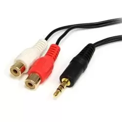 StarTech.com 6ft Stereo Audio Cable - 3.5mm Male to 2x RCA Female