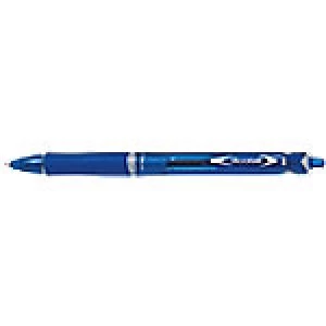 Pilot Acroball Retractable Ballpoint Pen Medium 0.4mm Blue Pack of 10