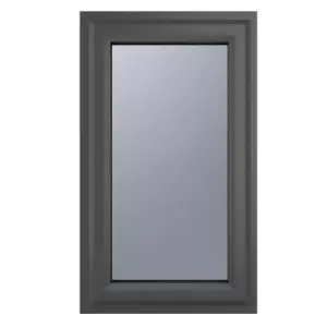 Crystal uPVC Window A Rated Right Hand Side Hung 610mm x 820mm Obscure Glazing - Grey