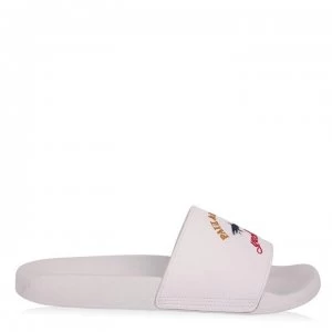 Paul And Shark Crew Martello Lth Sliders - White