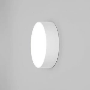 LED 1 Light Outdoor Large Flush Light Textured White IP65