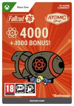 Fallout 76 4000 (+1000 Bonus!) Atoms Xbox One Game