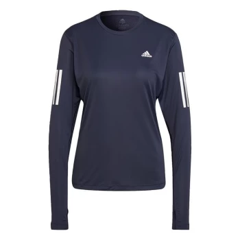 adidas Own the Run Long-Sleeve Top Womens - Shadow Navy