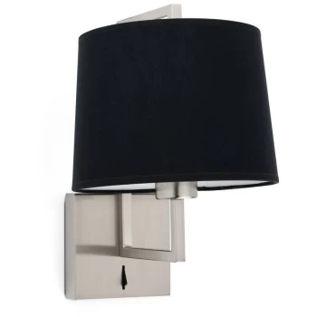 Faro FRAME - Wall Light with Shade Nickel, E27