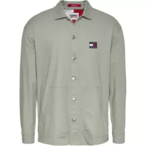 Tommy Jeans Tjm Twisted Flag Overshirt - Green