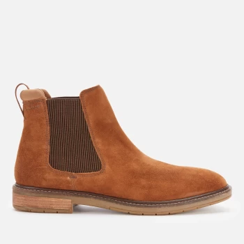 Clarks Mens Clarkdale Hall Suede Chelsea Boots - Cognac - UK 7