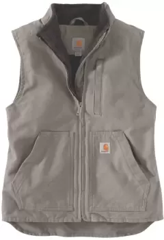 Carhartt Sherpa Lined Mock Neck Ladies Vest, grey, Size M for Women, grey, Size M for Women