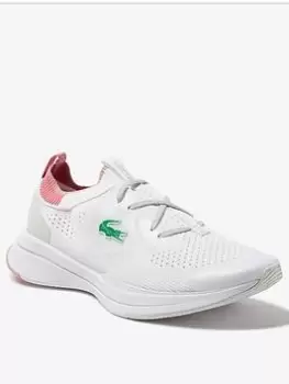 Lacoste Run Spin Knit 0121 Trainers, White/Pink, Size 5, Women