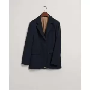 Gant Reg Jersey Blazer Evening Blue 36 - Blue