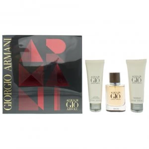 Giorgio Armani Acqua di Gio Absolu Gift Set 40ml Eau de Parfum + 75ml Shower Gel + 75ml Aftershave Balm