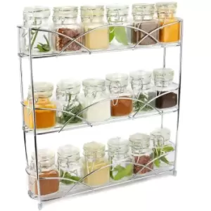 3 Tier Herb & Spice Rack Chrome M&W - Chrome