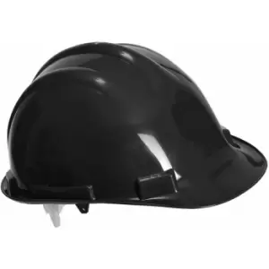 Portwest - PW50 - Black Expertbase Safety Helmet Hard Hat - Black