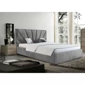 Envisage Trade - Hamini Upholstered Beds - Plush Velvet, King Size Frame, Grey - Grey