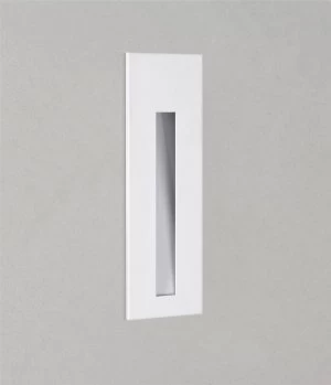 LED 1 Light Indoor Recessed Marker Wall Light White