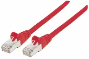 Intellinet Network Patch Cable, Cat7 Cable/Cat6A Plugs, 0.5m, Red,...