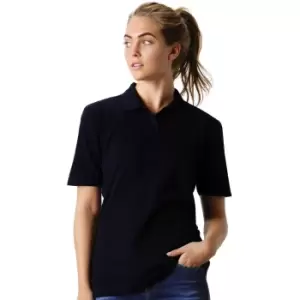 Kustom Kit Womens/Ladies Regular Fit Workforce Pique Polo Shirt (14 UK) (Black)