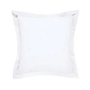 Bedeck of Belfast White Egyptian Cotton Sateen 1000 Thread Count Fine Linens 'Tenno' Square Oxford Pillow Case