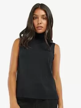 Barbour International Rosbern Knitted Vest - Black, Size 16, Women