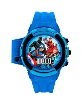 Disney Marvel Avengers Blue Flashlight Watch, Blue