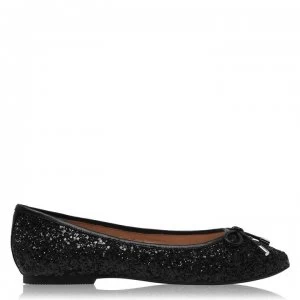 Radley Flower Glitter Pumps - Black