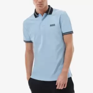 Barbour International Mens Tracker Polo Shirt - Faded Blue - XL