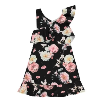 Firetrap Frill Dress Girls - Black Floral