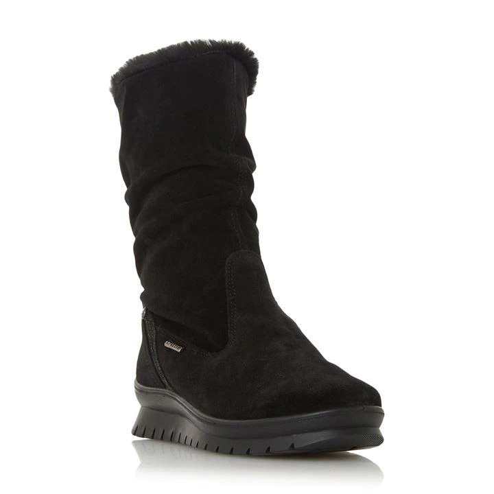 Dune Black Suede Rafikii Calf Boots