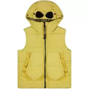 CP COMPANY BoyS Goggle Down Gilet - Yellow